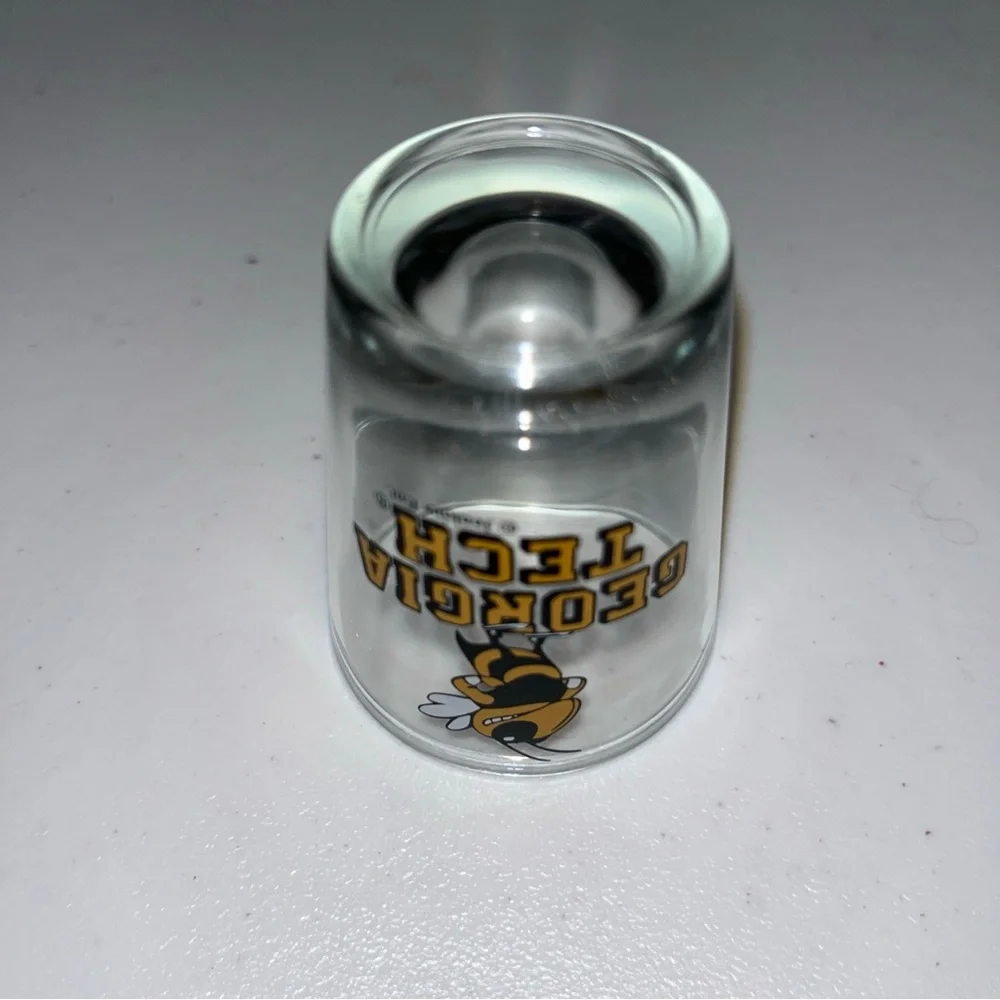 GEORGIA TECH YELLOW JACKETS Shot Glass NCAA Bar Accessories Atlanta, Georgia ATL
